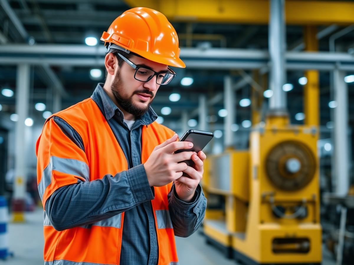 Registro de acidente de trabalho sendo documentado em campo