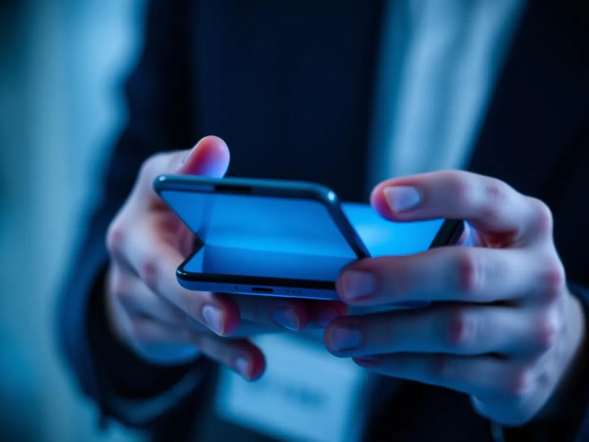 Aplicativo mobile de SST em uso no celular